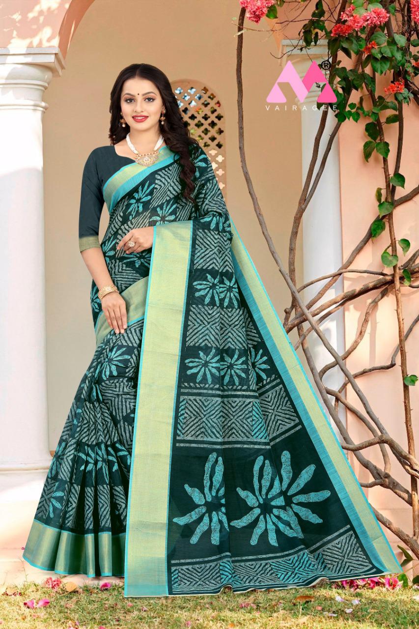 Shibori Latest Fancy Regular Wear Cotton Linen Saree Collection